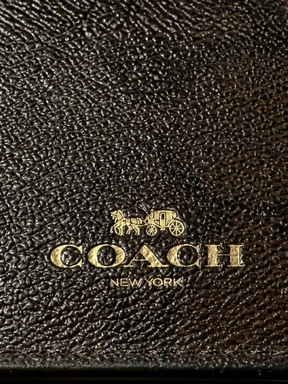Coach Ultra-Thin Genuine Leather ID Card Holder With RFID Blocking Pocket Wallet - Picture 2 of 4